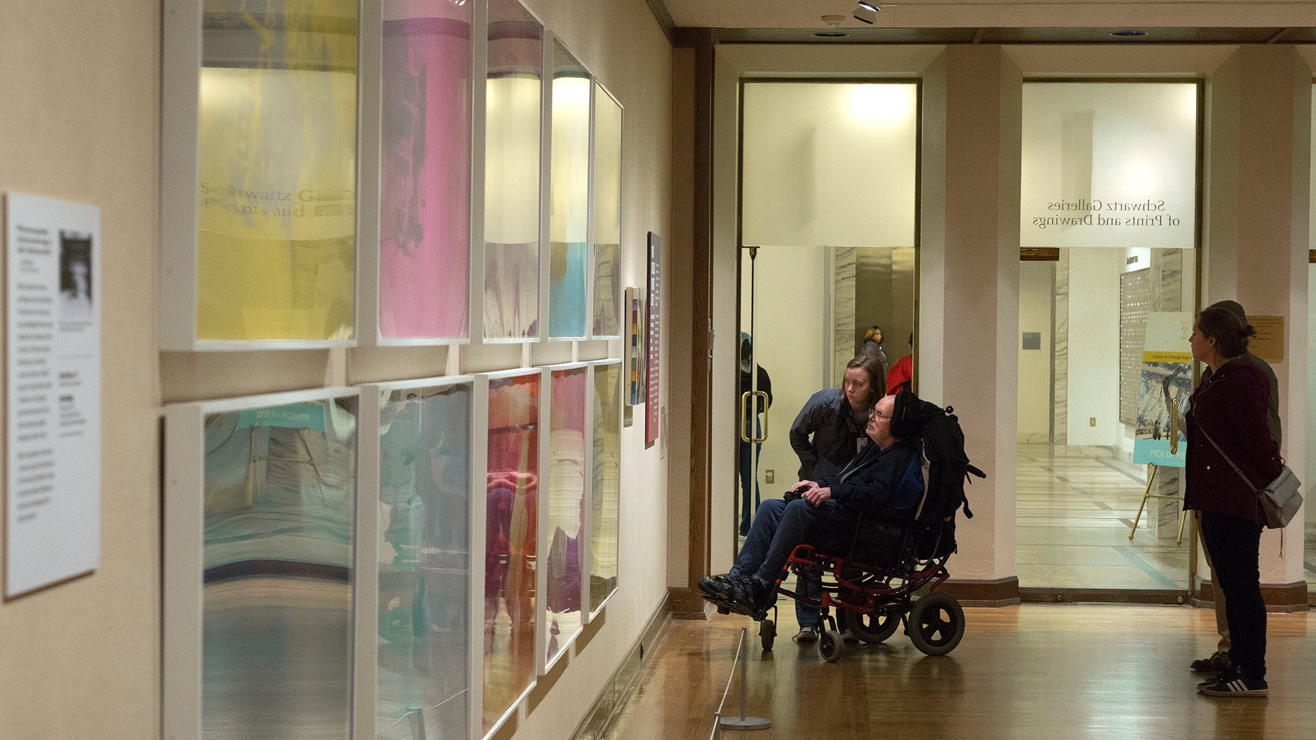 Visitors in a Prints, Drawings & Photographs special exhibition